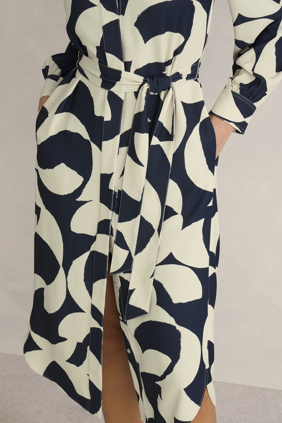 Hobbs London Hobbs London Women's Alisa Dress in Dark Navy - 3