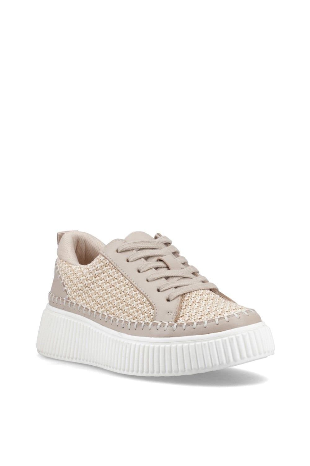 Hush Puppies Hush Puppies Women's Haisley Woven Trainer in Taupe