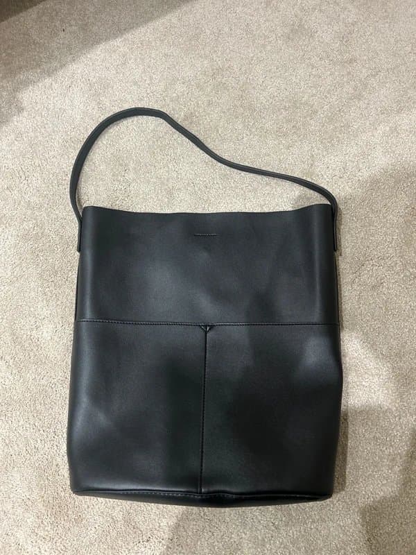 ASOS Spacious black leather bag