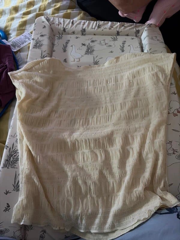Motel Rocks Motel - pale yellow sparkle backless top