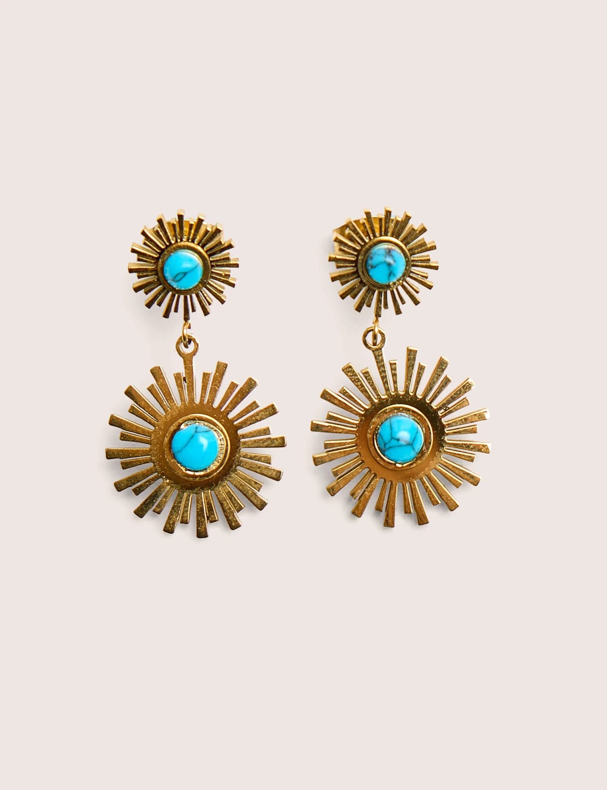 Public Desire Gold Plated Star Resin Earrings - 1