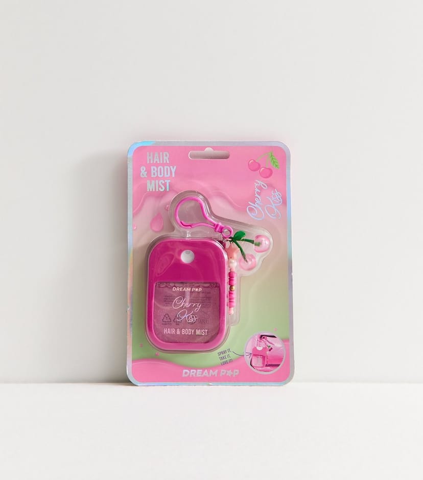 New Look Pink Cherry Kiss Hair And Body Mist Key Ring New Look - 1