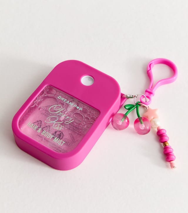 New Look Pink Cherry Kiss Hair And Body Mist Key Ring New Look - 2