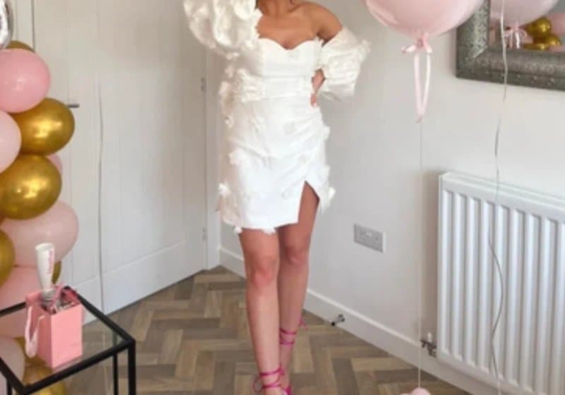 ASOS ASOS 3D luxe satin dress