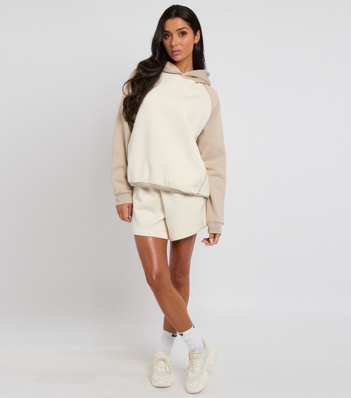 Urban Bliss Women's Cream Athleisure Jersey Shorts Urban Bliss New Look - 2