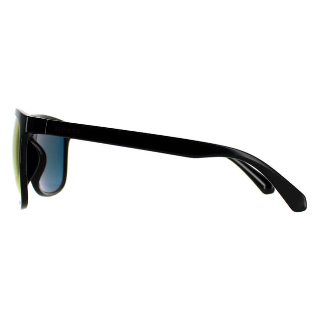 Guess Guess Men's Square Shiny Black Smoke Polarized GF0270 - 3