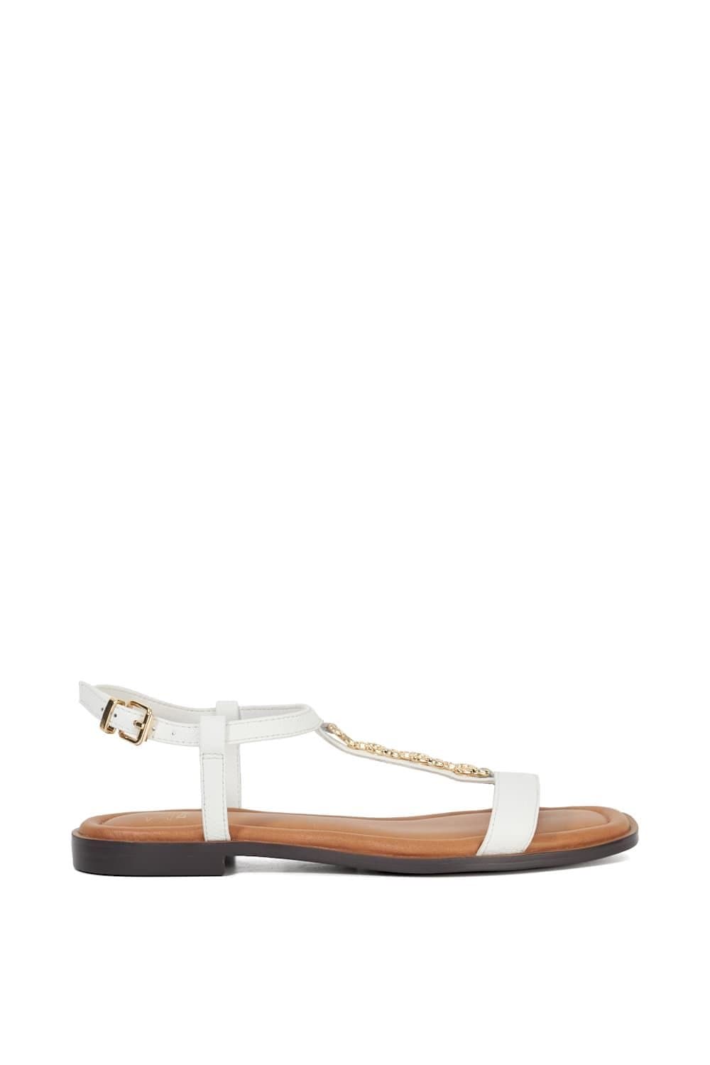 Dune London Dune London Women's 'Lollipops' Leather Sandals in White