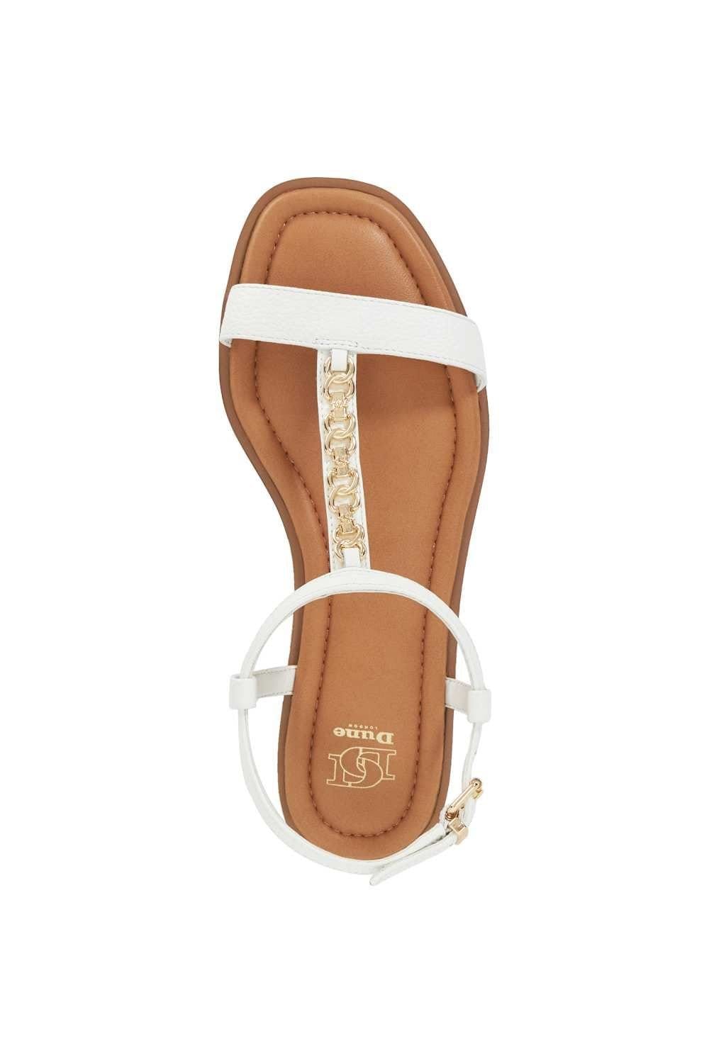 Dune London Dune London Women's 'Lollipops' Leather Sandals in White - 4