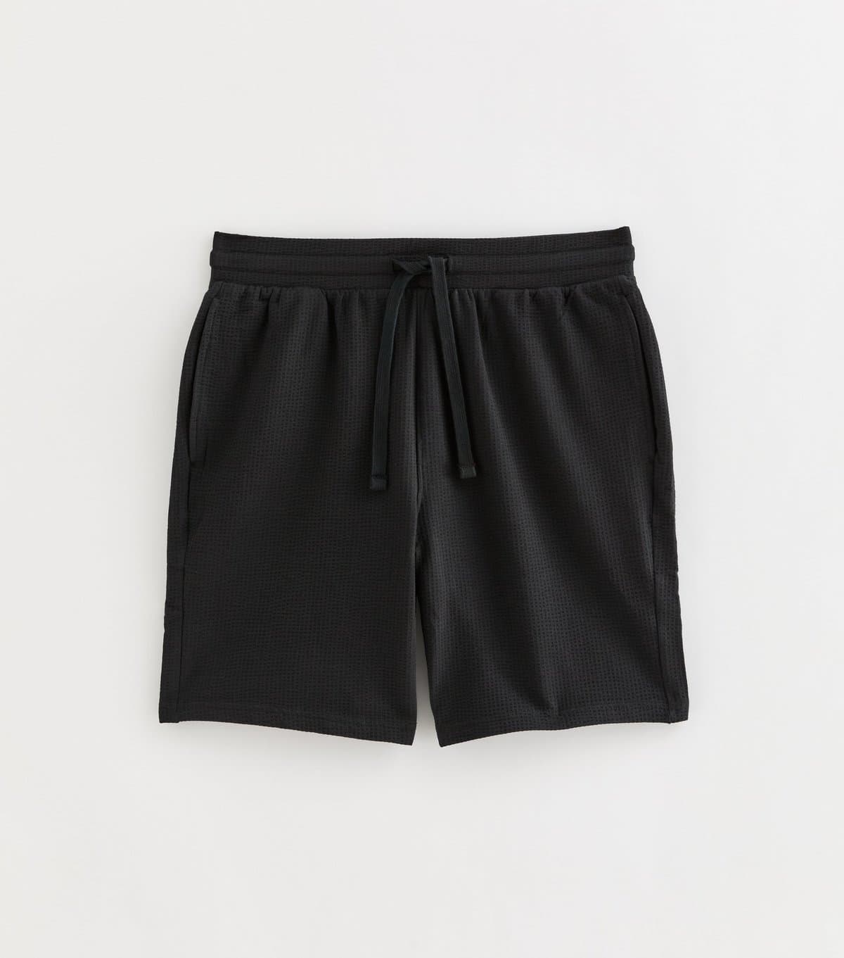 Only and Sons Only & Sons Black Textured Cotton Shorts