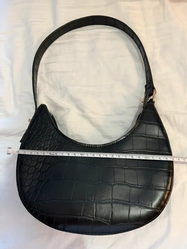 ASOS ASOS Black Faux Leather Shoulder Bag