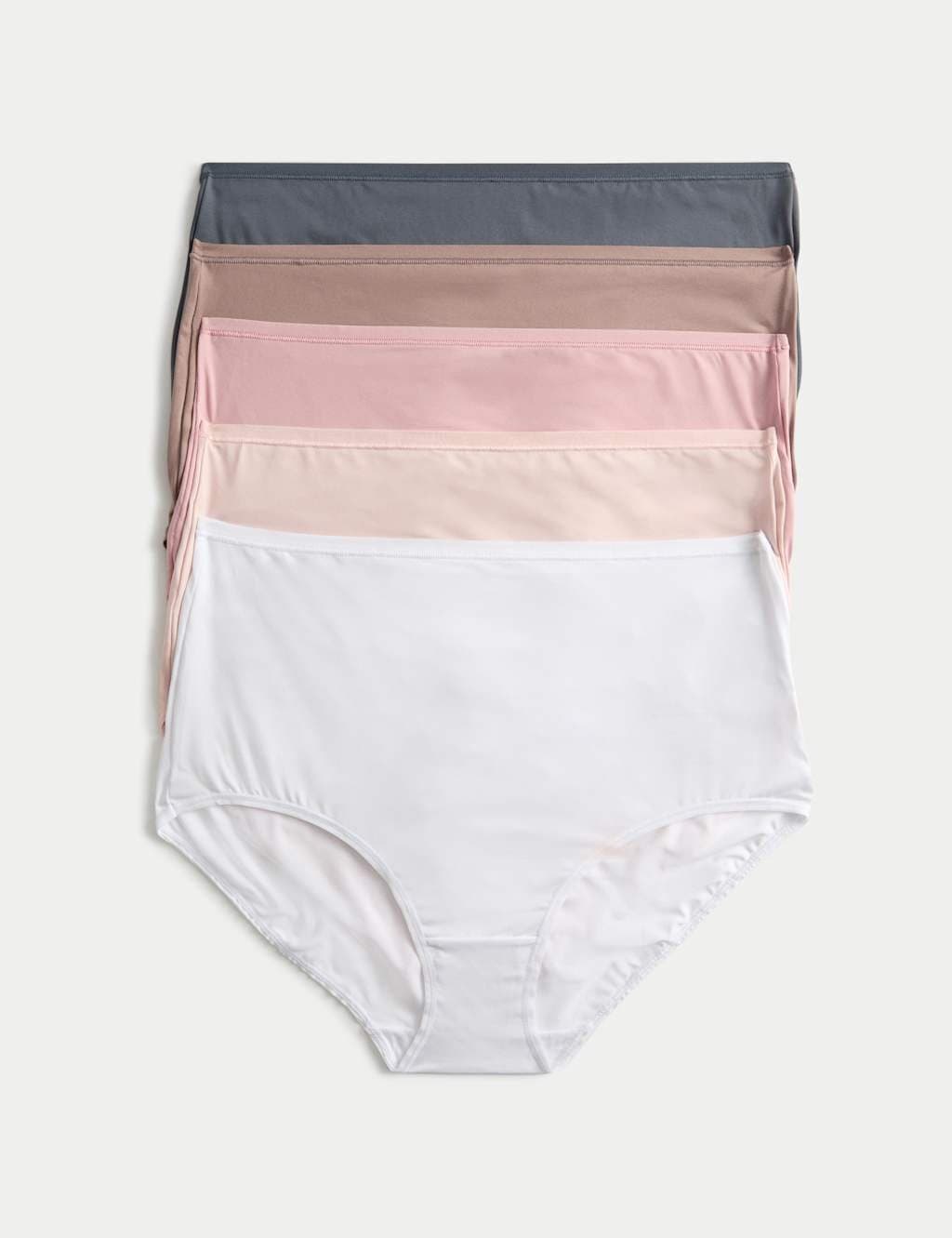 Marks & Spencer M&S 5pk Microfibre Full Briefs Brown Haze