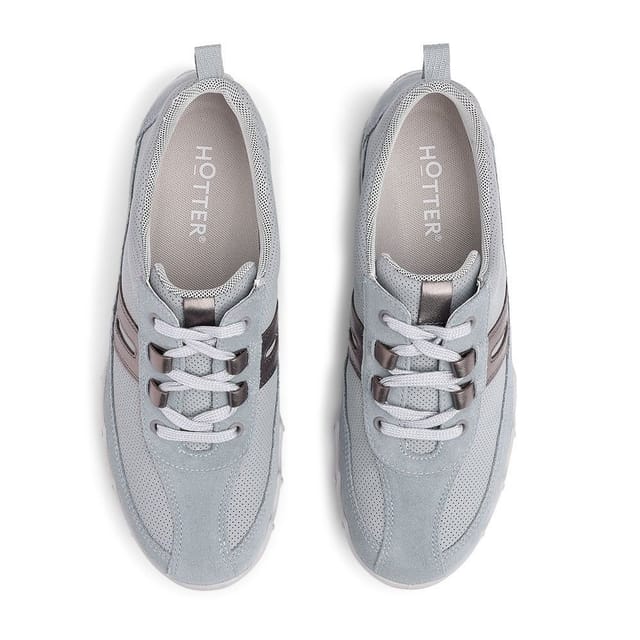 Hotter Hotter Women's Wide Fit 'Leanne II' Trainers in Pale Blue - 3