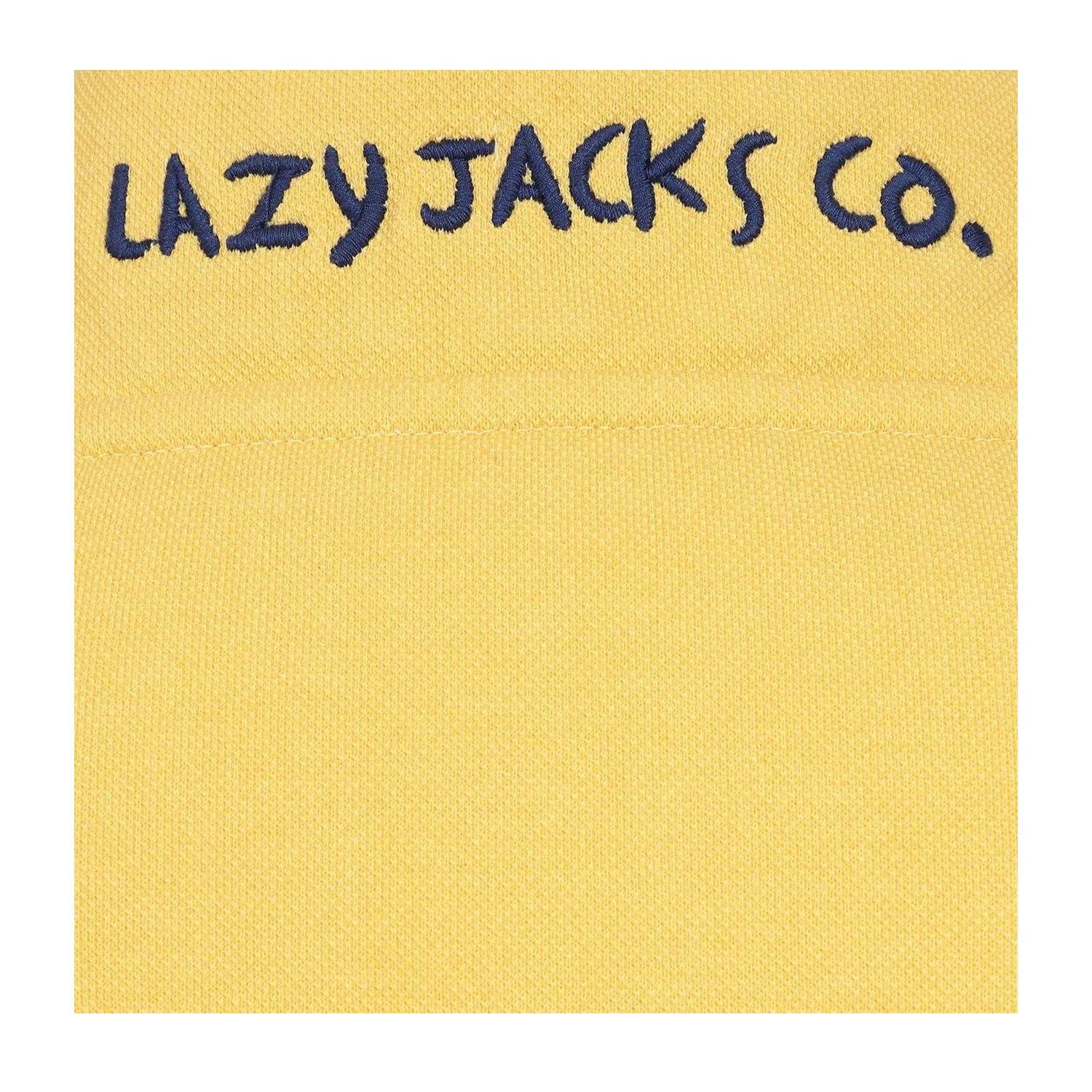 Lazy Jacks Lazy Jacks Women's Pique Button Neck Sweatshirt in Lemon - 3