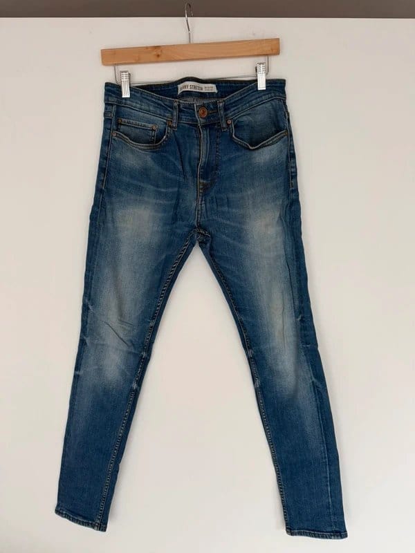 New Look Men's Mid-Blue Skinny Jeans