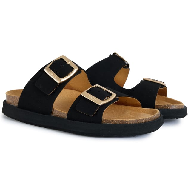 V.GAN V.GAN Women's Fenugreek Comfort Footbed Sandals in Black - 2