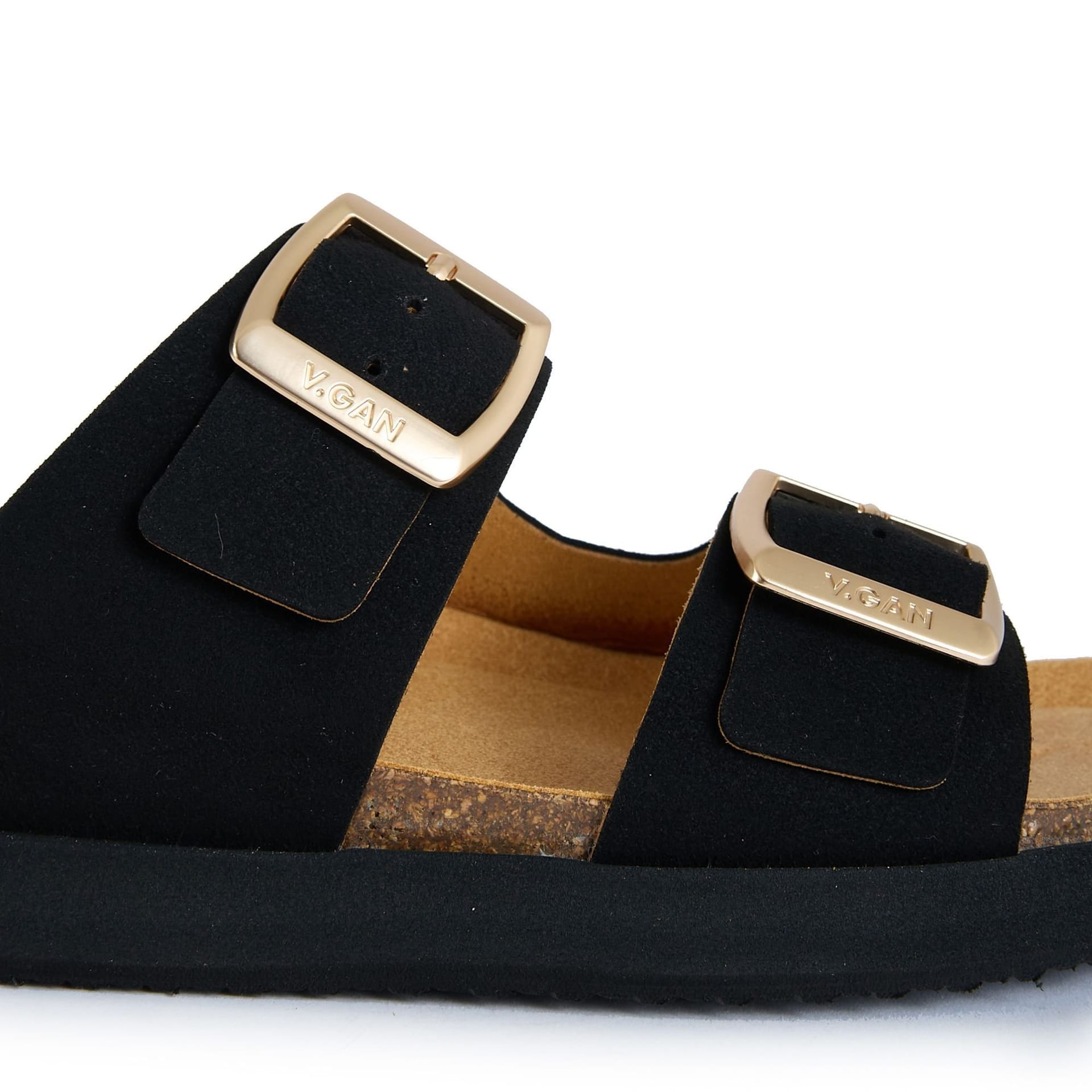 V.GAN V.GAN Women's Fenugreek Comfort Footbed Sandals in Black - 4