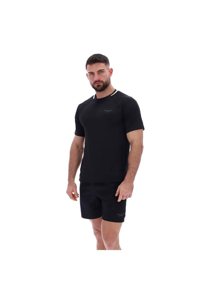Ted Baker Ted Baker Men's Harrison Aeroflow Training T-Shirt in Black - 3