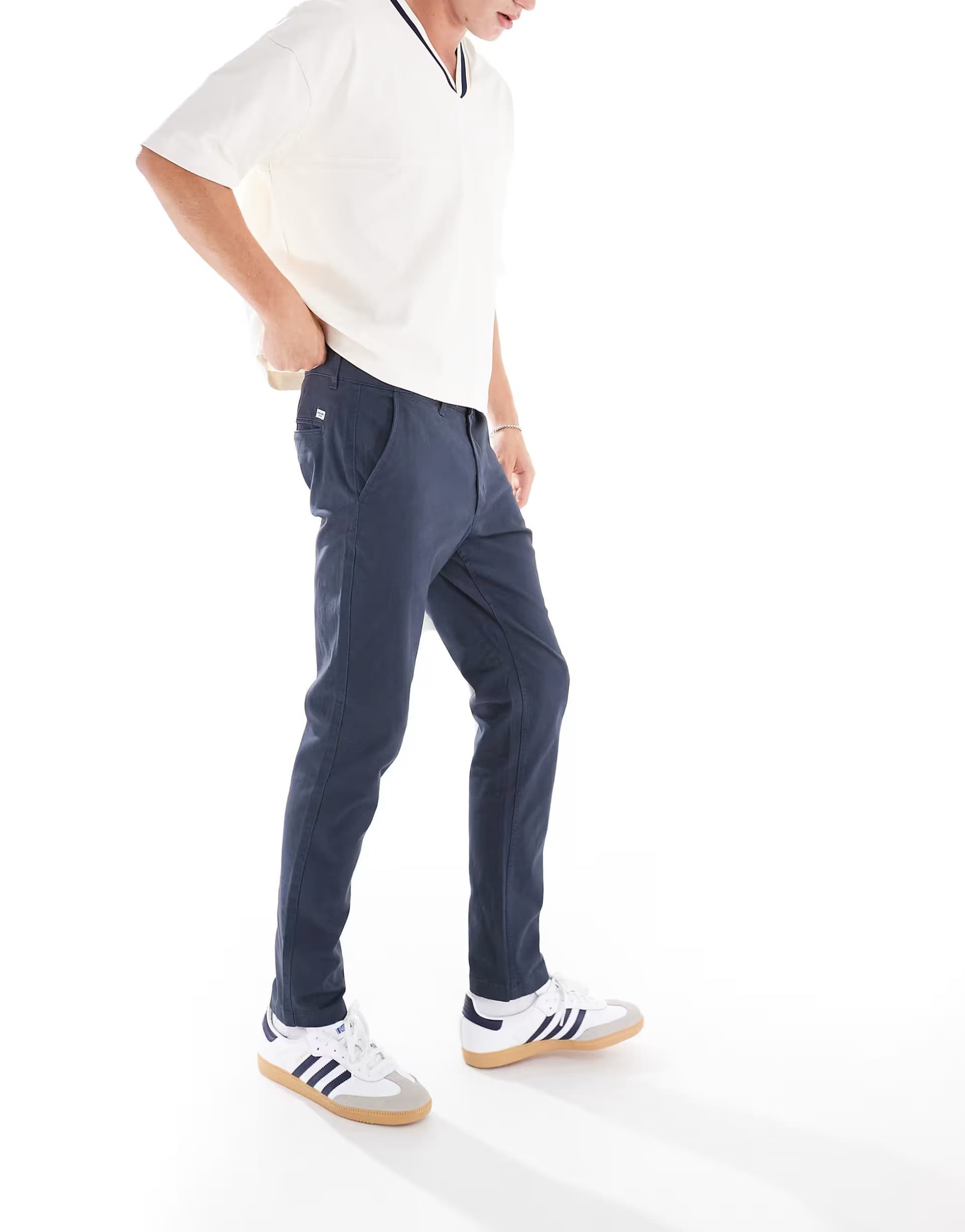 ASOS Jack & Jones Intelligence chinos in navy