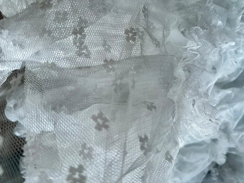Tulle Stunning g tulle net mesh lace chiffon Ruffle festival hen do skirt - 1