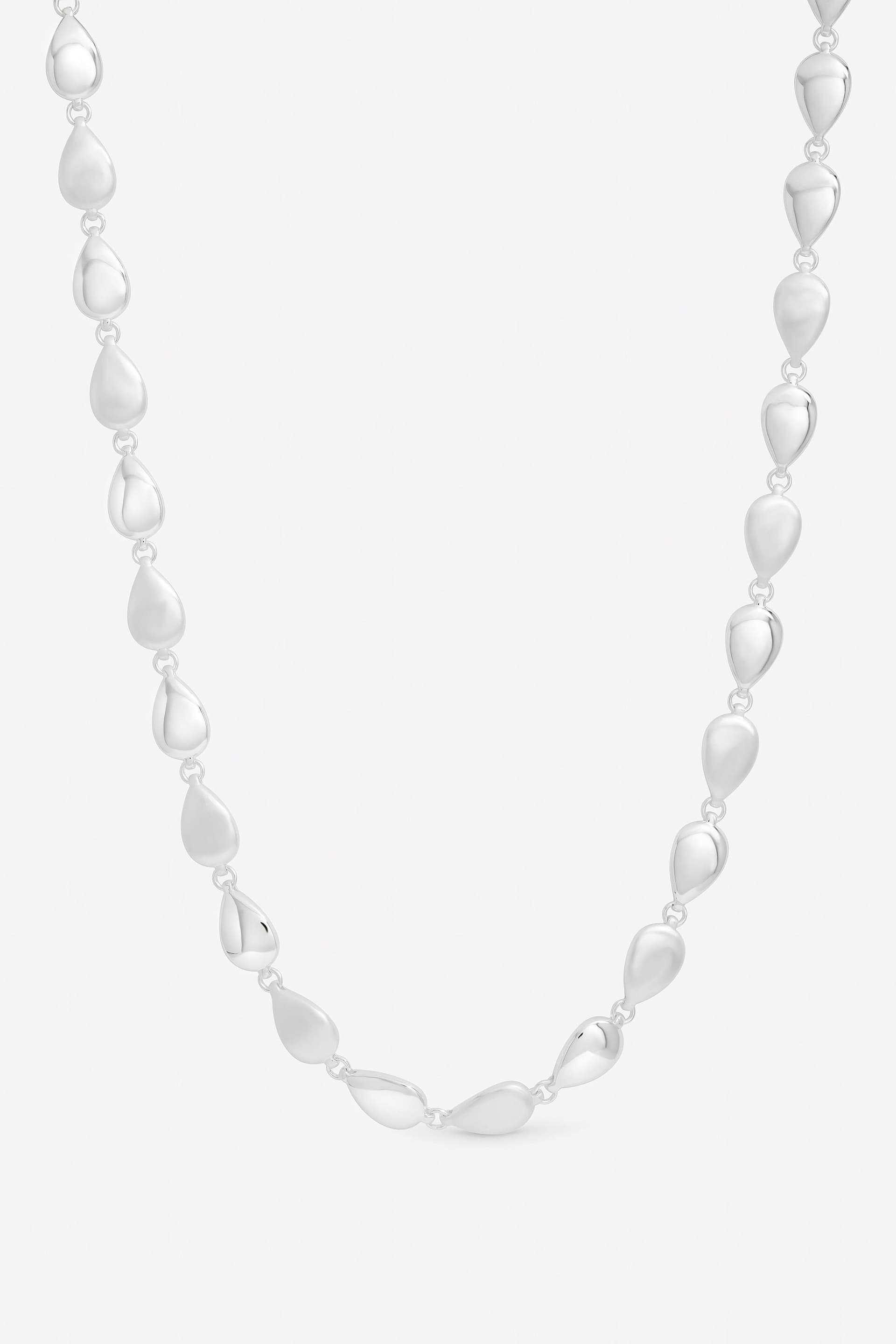 Inicio Inicio Sterling Silver Plated Pebble Necklace - Gift Pouch