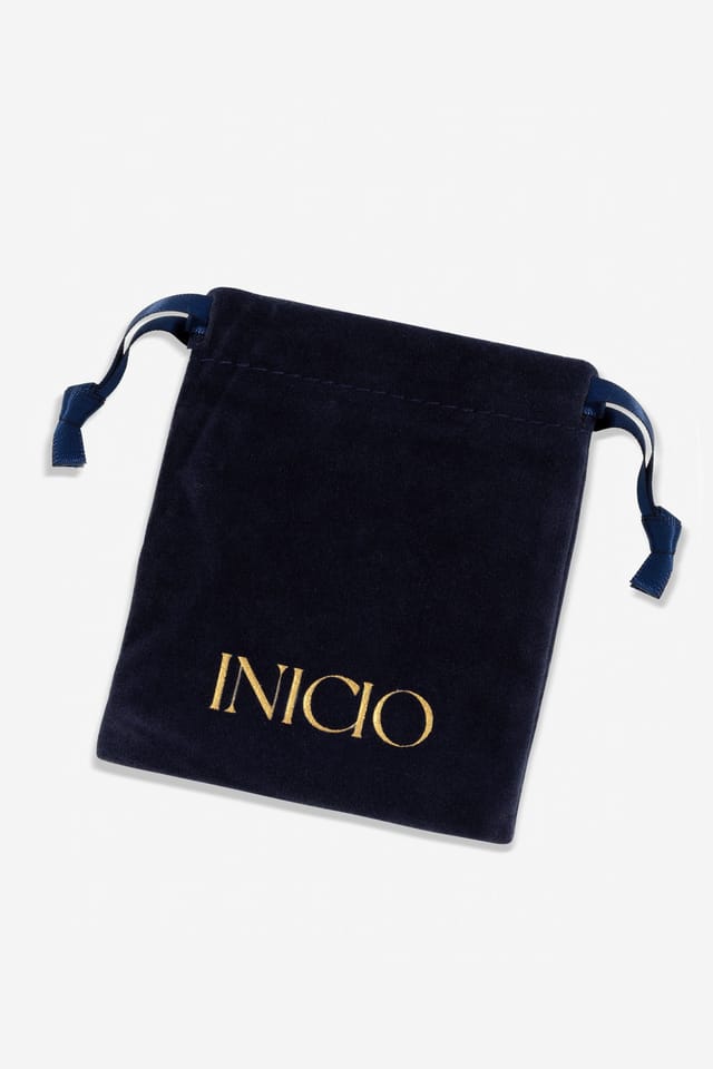 Inicio Inicio Women's Sterling Silver Plated Polished & Satin Pebble Necklace - Gift Pouch - 2