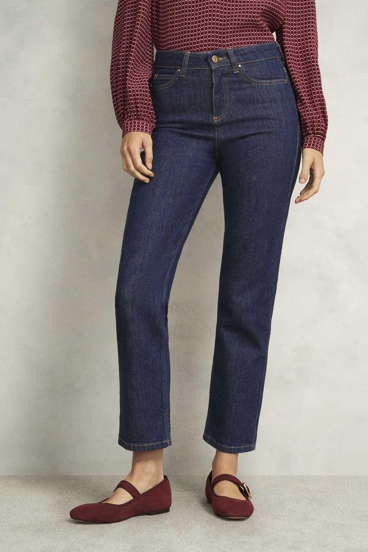 Hobbs London Dark Navy Straight Leg Jean