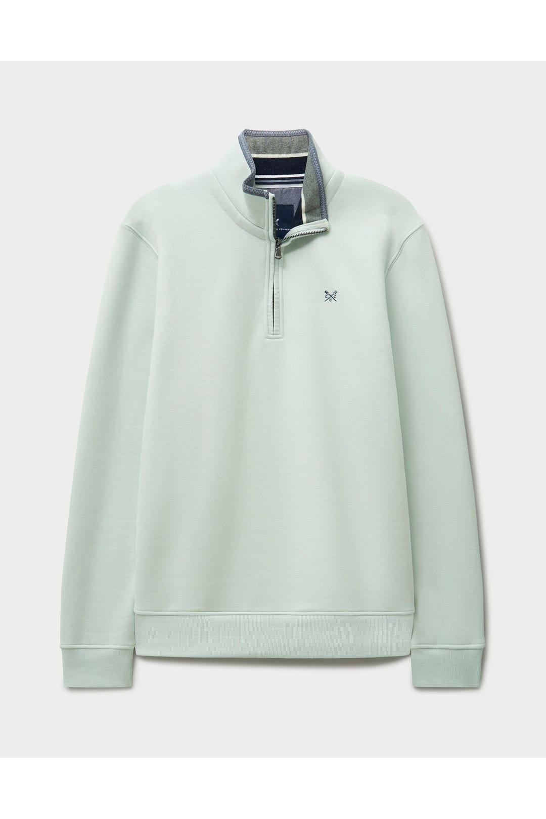 Crew Clothing Crew Clothing Men's Classic Half Zip Sweat Crystal Blue - 1