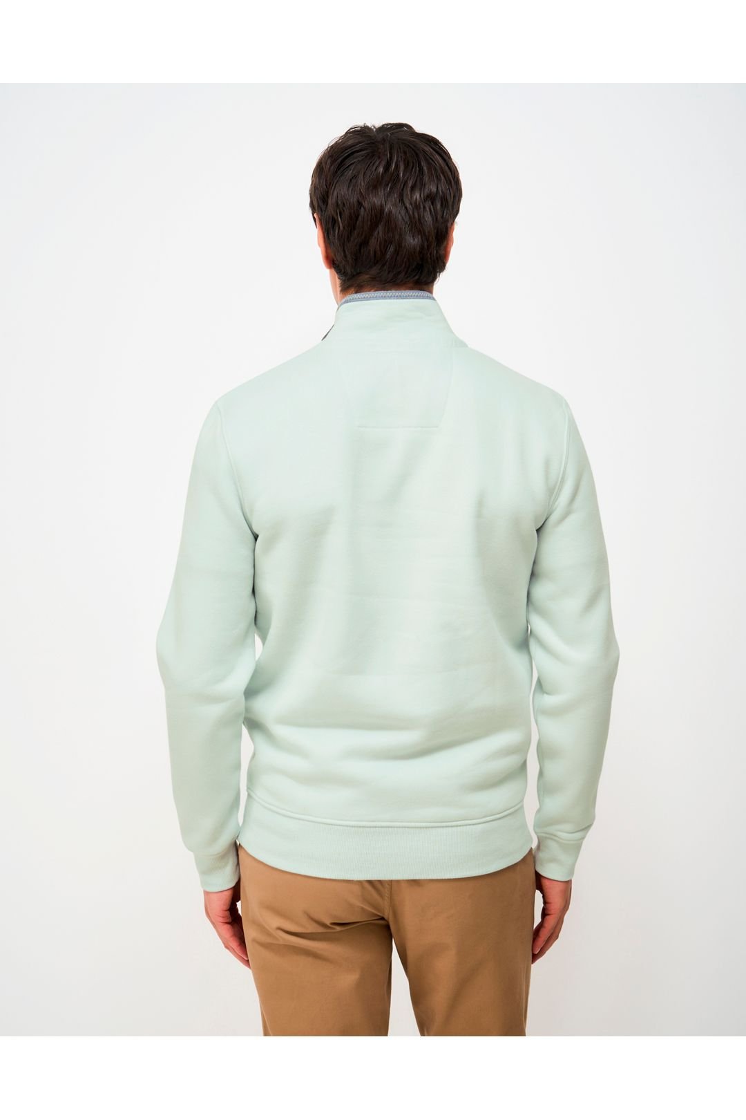 Crew Clothing Crew Clothing Men's Classic Half Zip Sweat Crystal Blue - 3