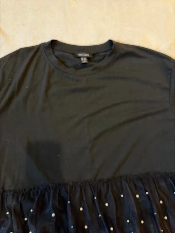 New Look Pearl tulle bottom t shirt
