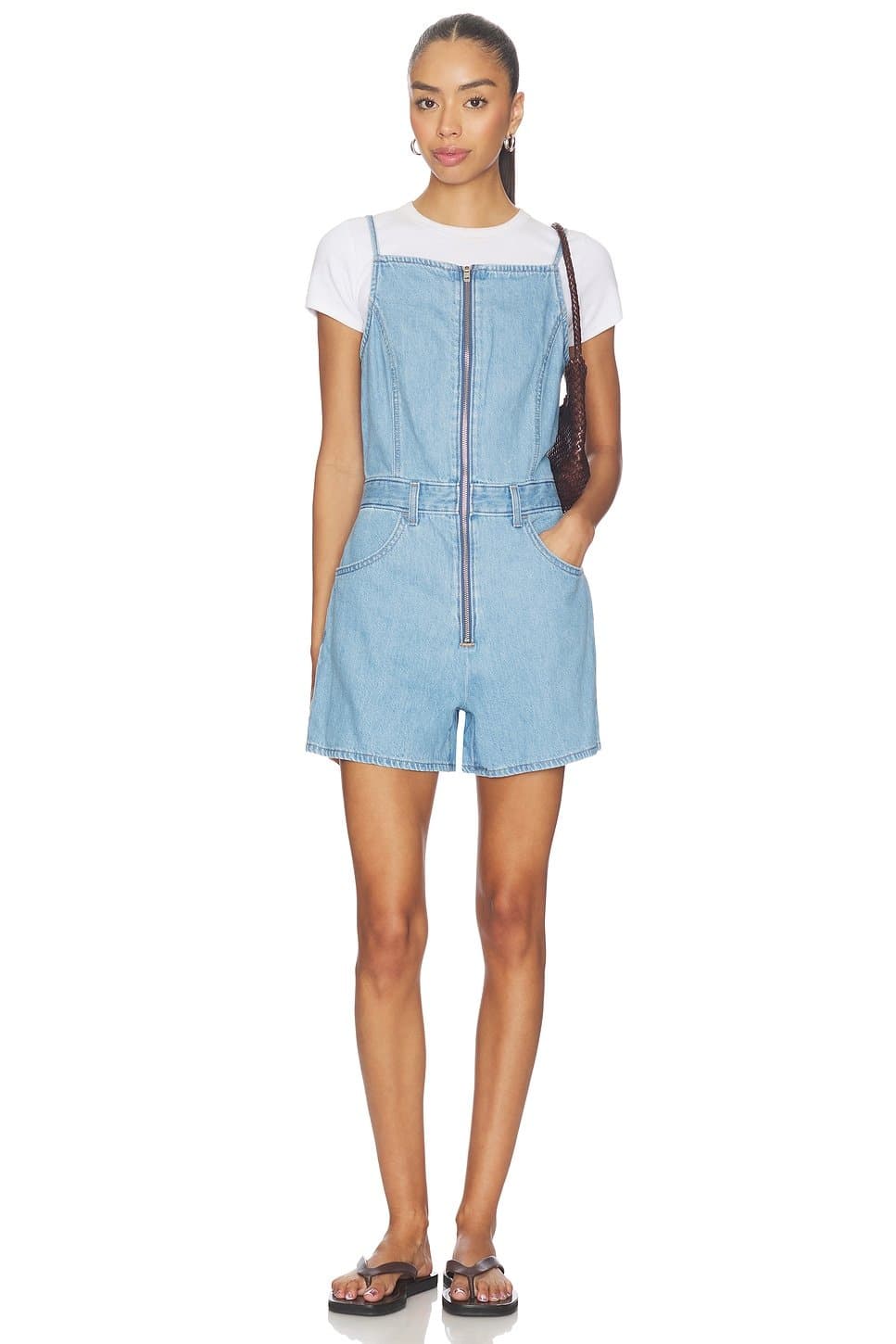 revolve Square Neck Romper