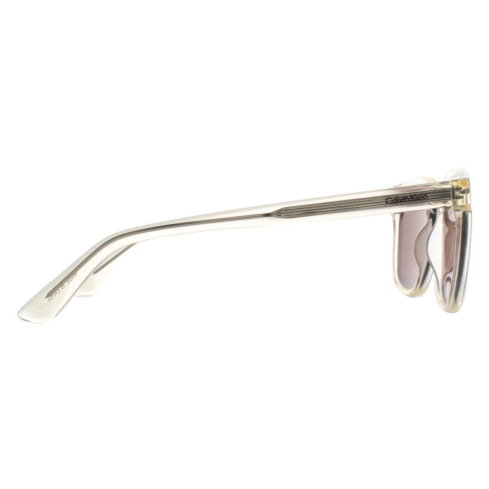 Calvin Klein CALVIN KLEIN Men's Round Nude Mauve CK23505S in Clear - 4
