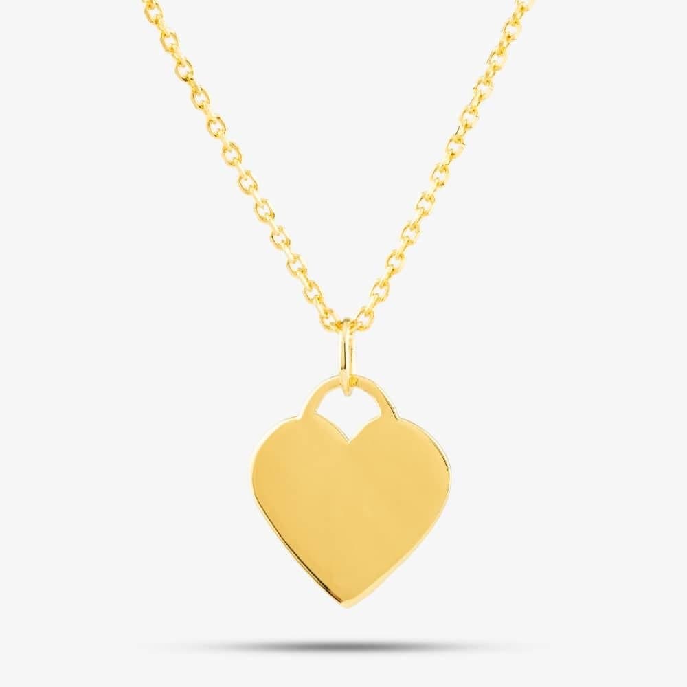T.H.Baker T.H.Baker Gold-Plated Heart Pendant Necklace in Gold