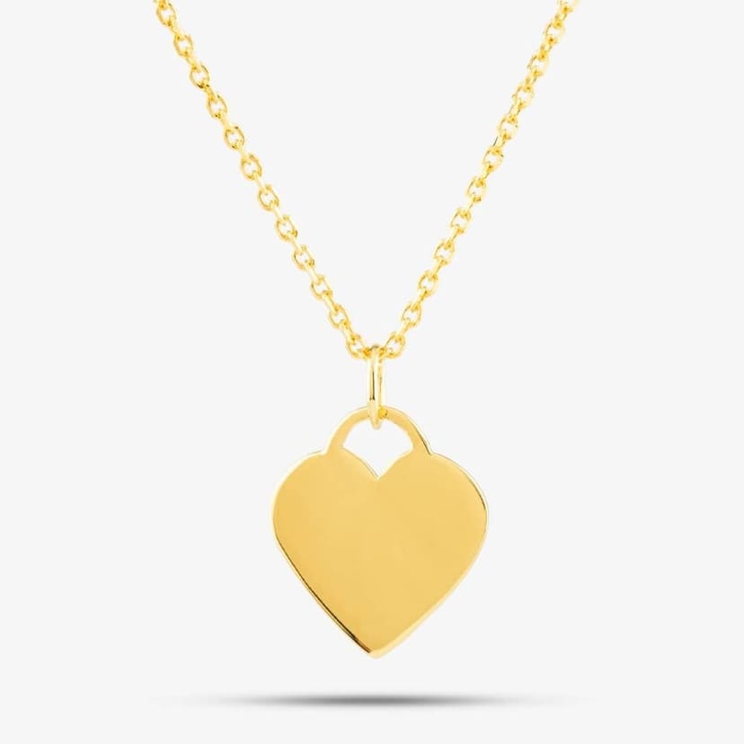 T.H.Baker T.H.Baker Women's Gold-plated Plain Heart Pendant P-29027-5/G in Gold - 1