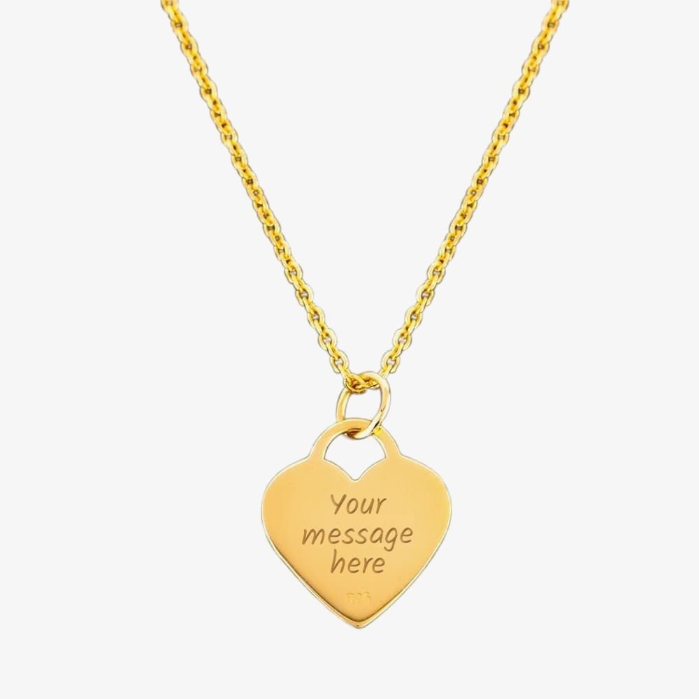 T.H.Baker T.H.Baker Women's Gold-plated Plain Heart Pendant P-29027-5/G in Gold - 2