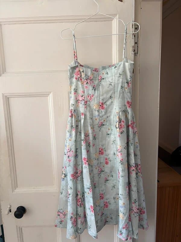 Maravine studio Corset floral midi dress