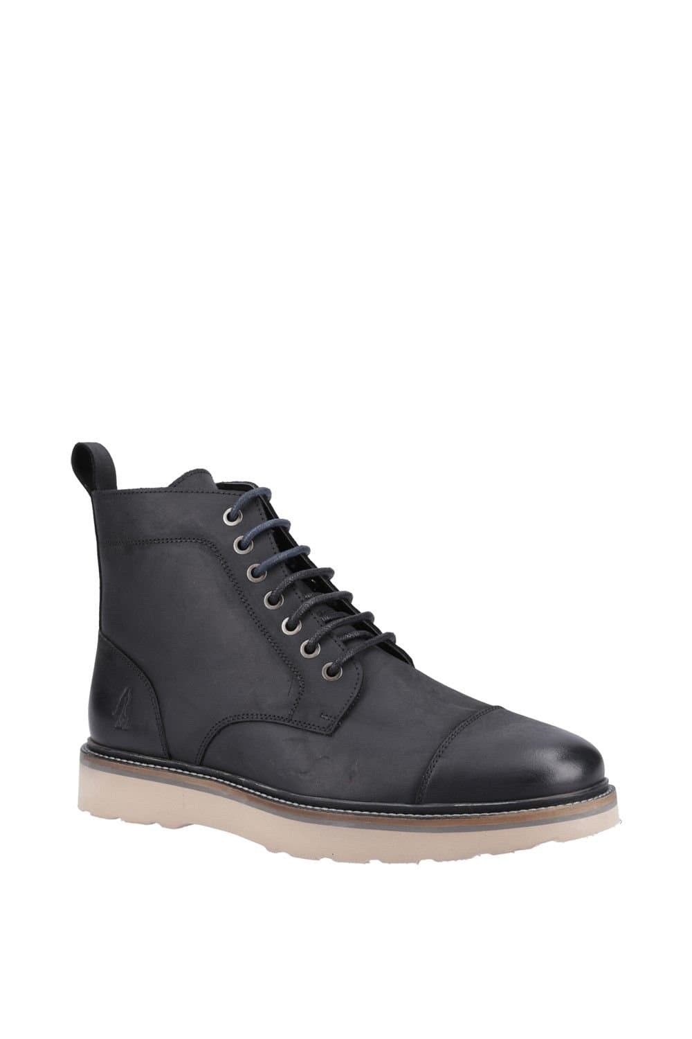 Hush Puppies Hush Puppies Men's 'Milo' Black Leather Boots