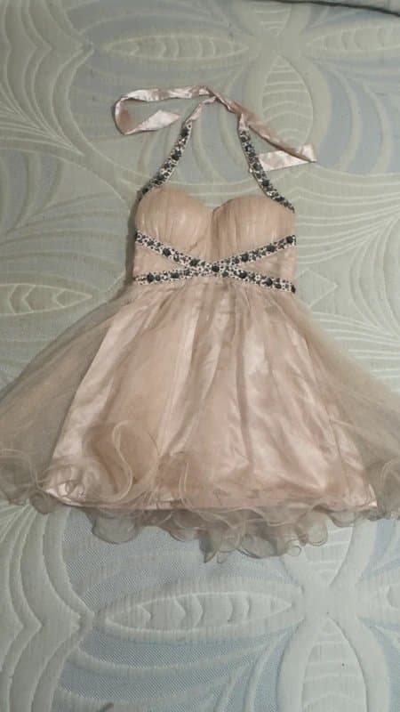 New Look New Look Embellished Halterneck Party Dress – UK 12