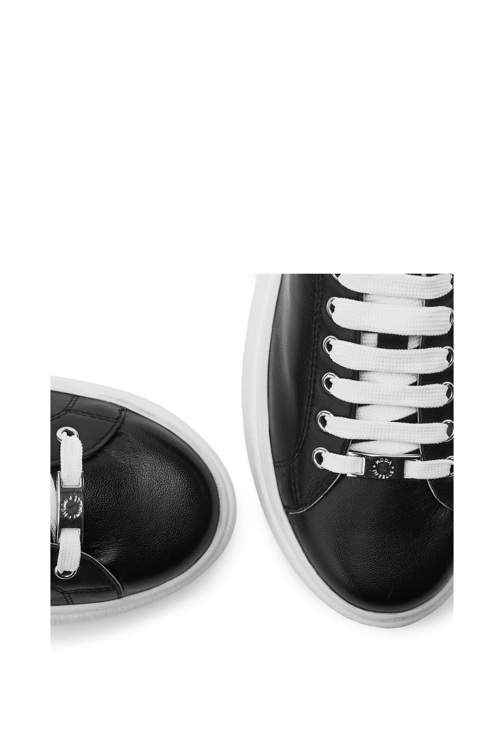 Moda In Pelle Moda In Pelle Women's Cherrie' Leather Trainers in Black - 3