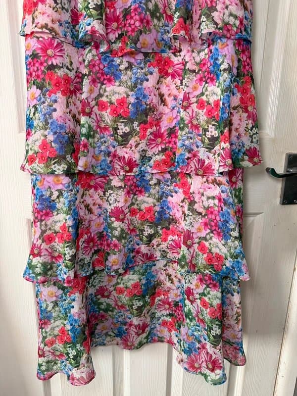 Love & Roses Love & Roses at Next Floral Midi Dress UK 16 NWOT Wedding Guest Summer Occasion