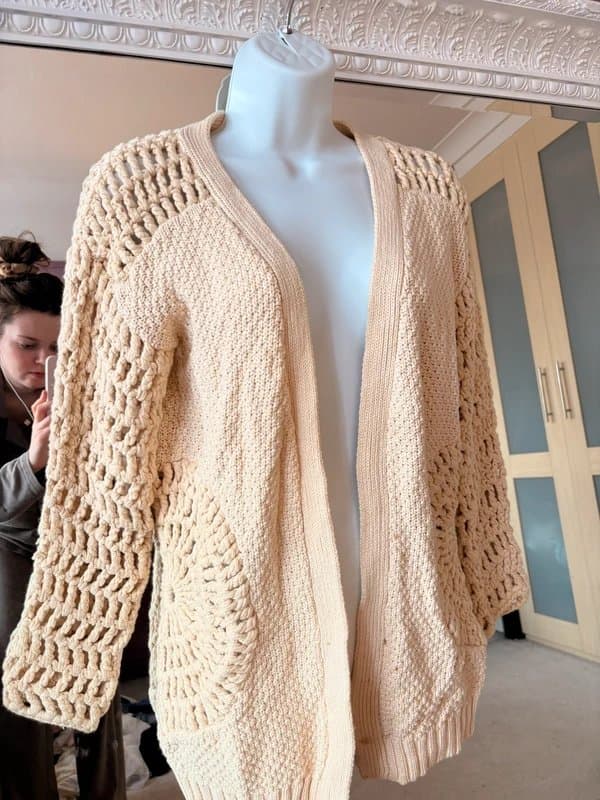 ASOS vintage asos thick crochet cardigan