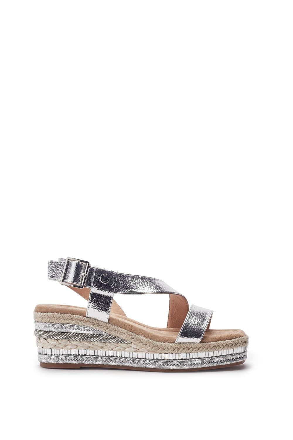 Moda in Pelle Moda In Pelle Women's 'Poseo' Alcantara Wedges in Silver