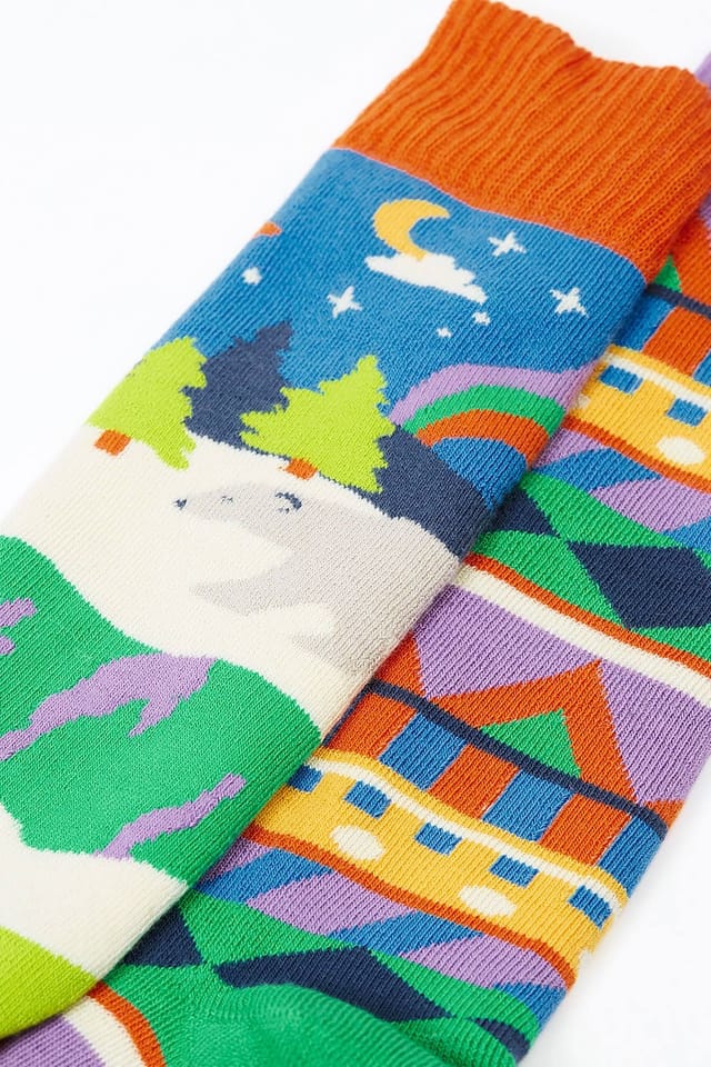 Frugi Frugi Men's Brilliant Boot Socks 2 Pack - 3