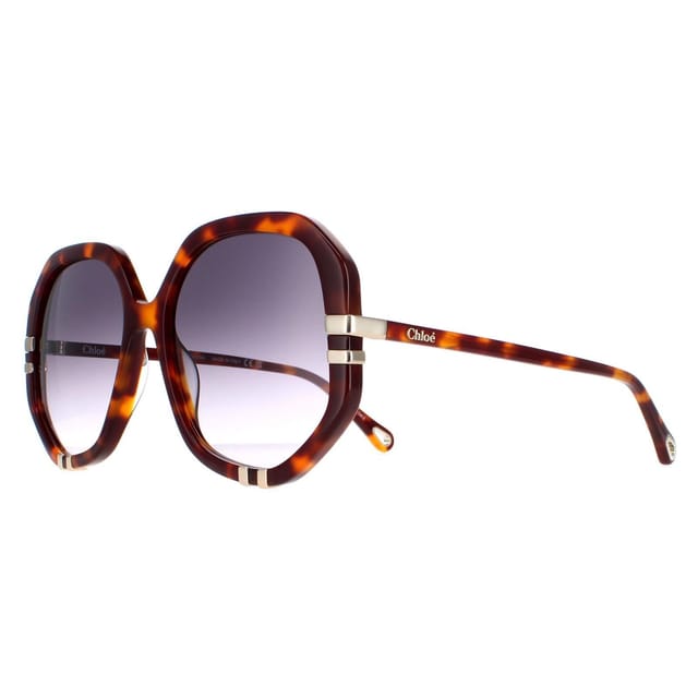 Chloé Chloé Women's Square Tortoise Grey Gradient CH0105S in Brown - 2
