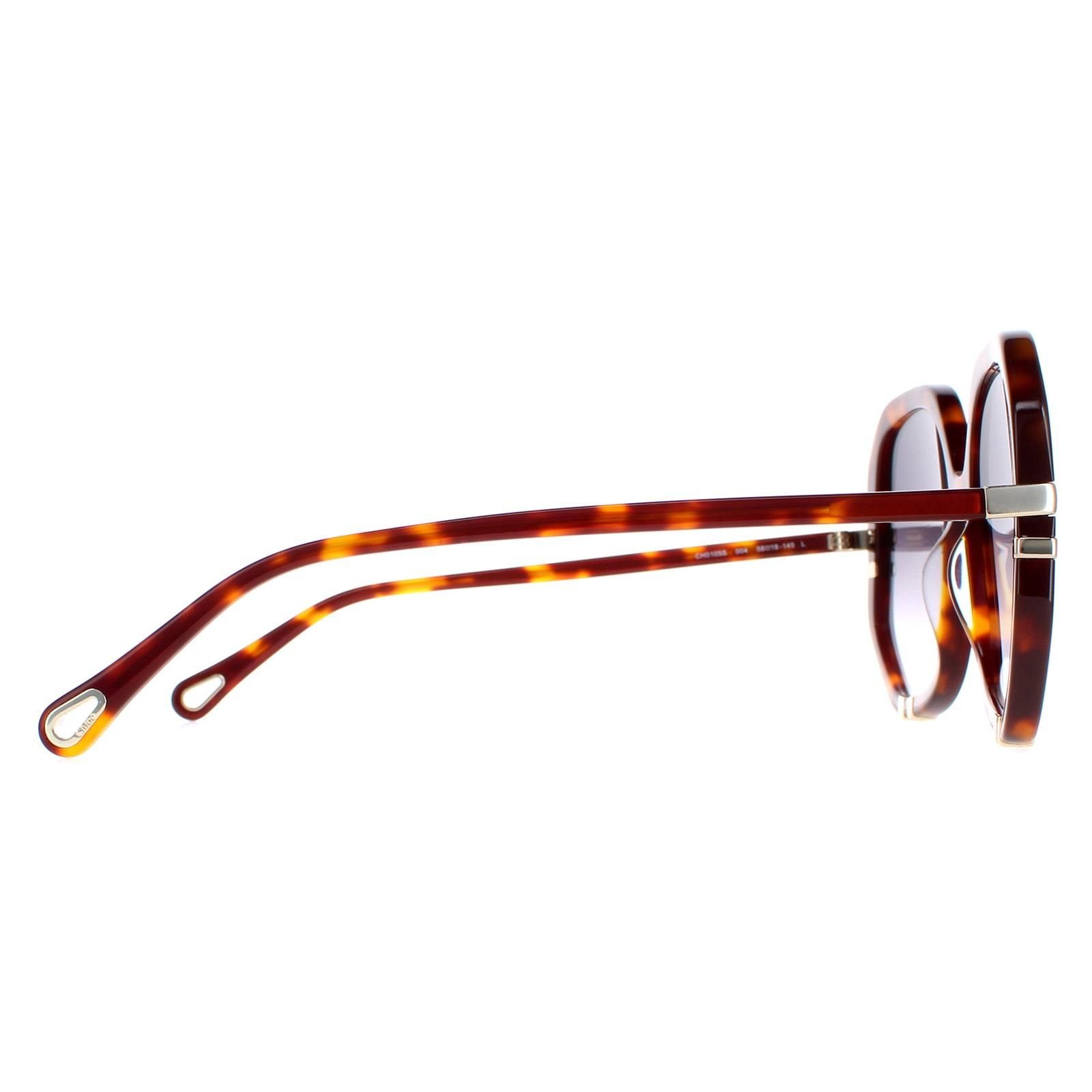 Chloé Chloé Women's Square Tortoise Grey Gradient CH0105S in Brown - 4