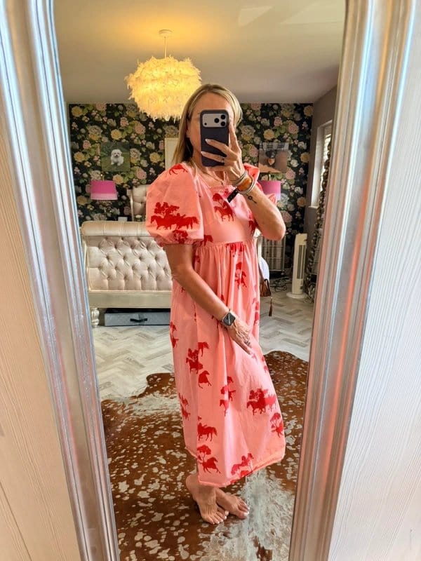 Never Fully Dressed Rose Floral Cotton Dress Size 10