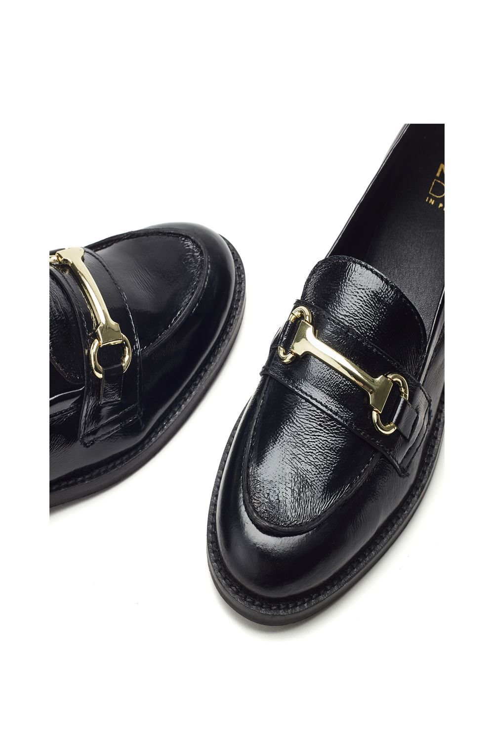 Moda In Pelle Moda In Pelle Women's 'Elarra' Patent Leather Loafers in Black - 4
