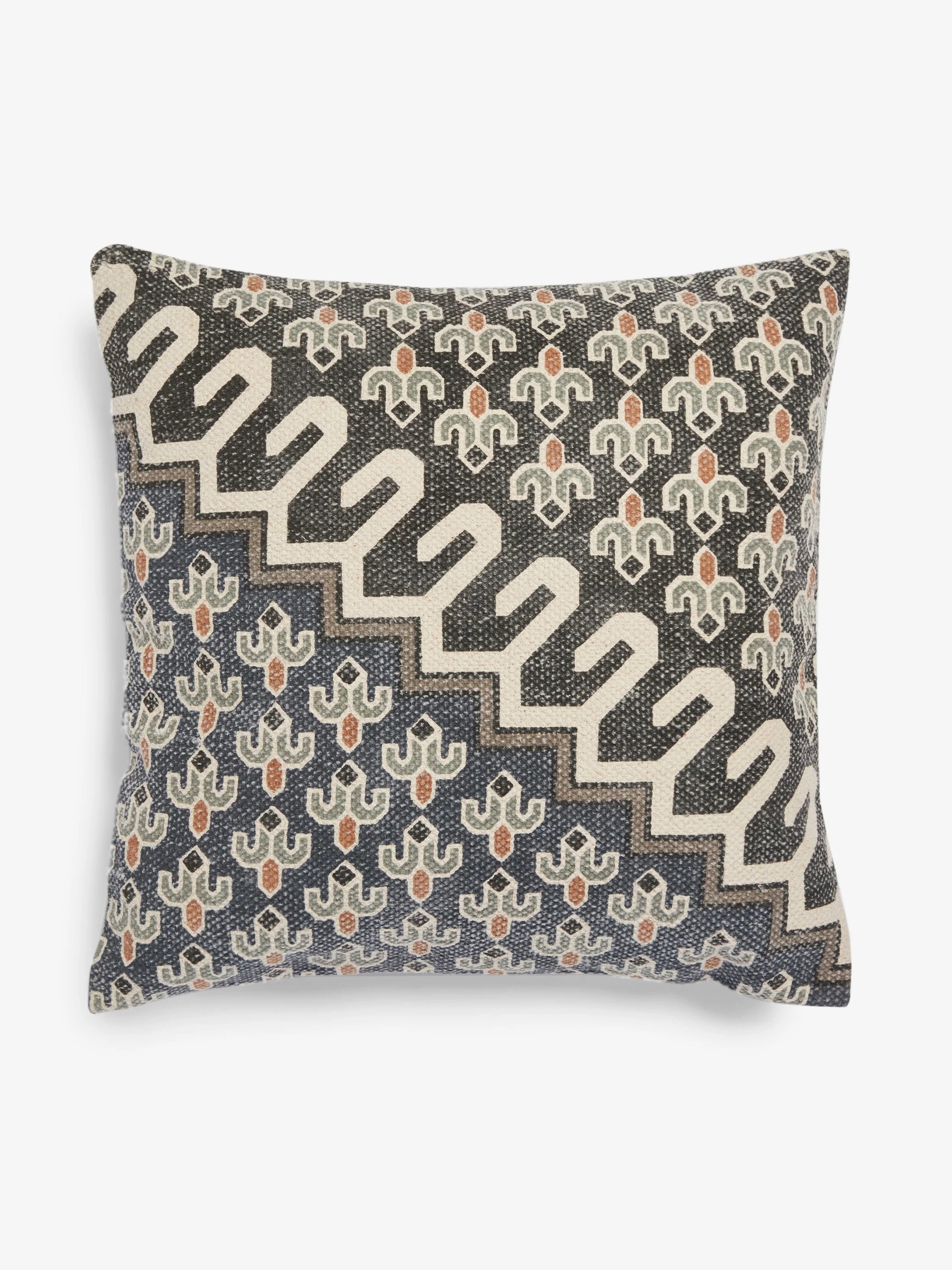 French Connection Blue Poppy Field Cushion Blue - 1
