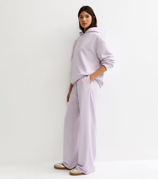 New Look Women's Lilac Wide Leg Joggers New Look - 2