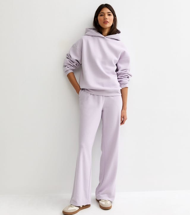 New Look Women's Lilac Wide Leg Joggers New Look - 3
