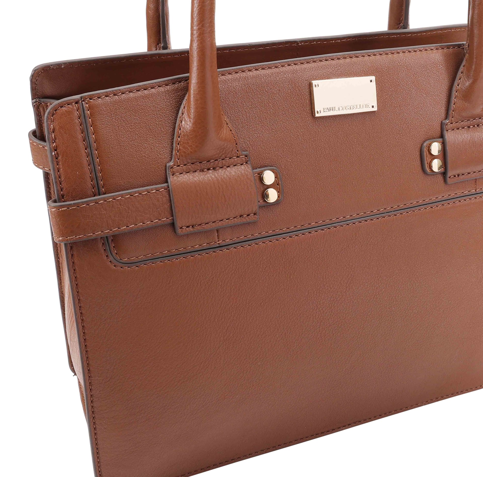 Paul Costelloe Paul Costelloe Women's Tirso Leather Shoulder Bag in Brown - 4